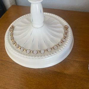 14k/ diamonique tennis bracelet